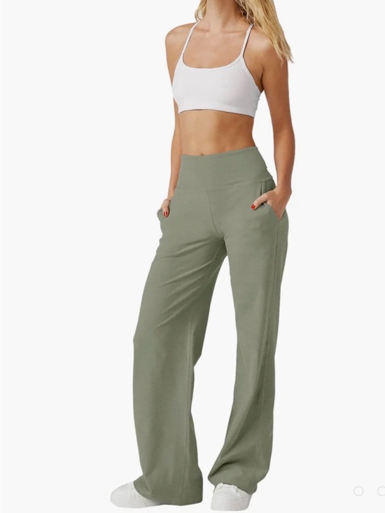 Pants - NWT Beyond Yoga Olive Green Flare Leg Laid Back Pant Sz L